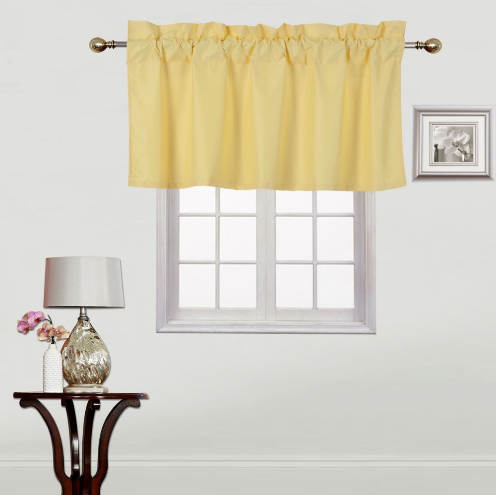 NEW Window Valance pastel yellow 37x18